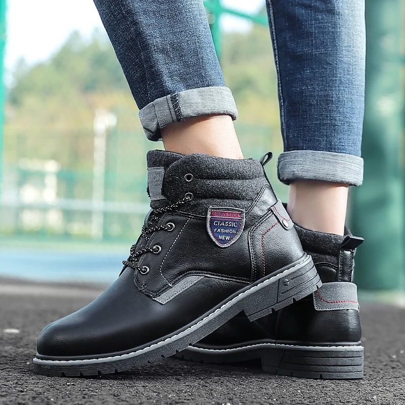 Men's Retro British Style Fashion Casual High-top Martin Boots Breathable Leather Outdoor ToolingShoes Autumn Winter Safety
Men's Retro British Style Fashion Casual High-top Martin Boots Breathable Leather Outdoor ToolingShoes Autumn Winter Safety