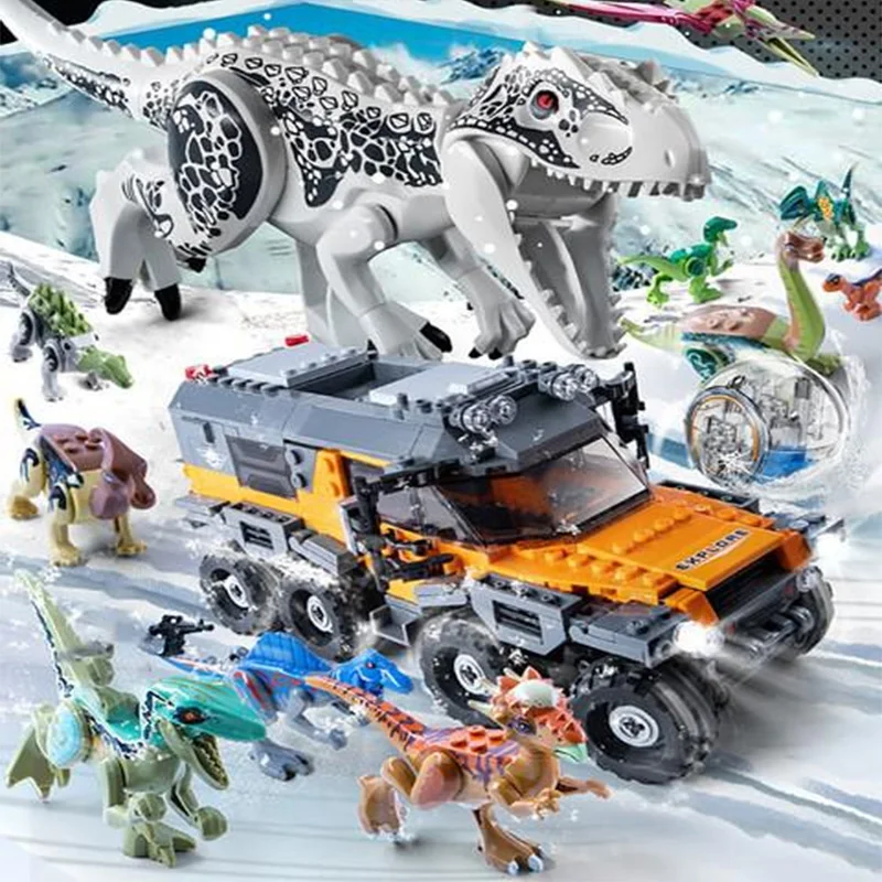 Jurassic Dinosaur World Park Series Mechanical T-rex Indominus Rex Building Blocks Compatible Dino Bricks Toy For Kids Xmas Gift
Jurassic Dinosaur World Park Series Mechanical T-rex Indominus Rex Building Blocks Compatible Dino Bricks Toy For Kids Xmas Gift