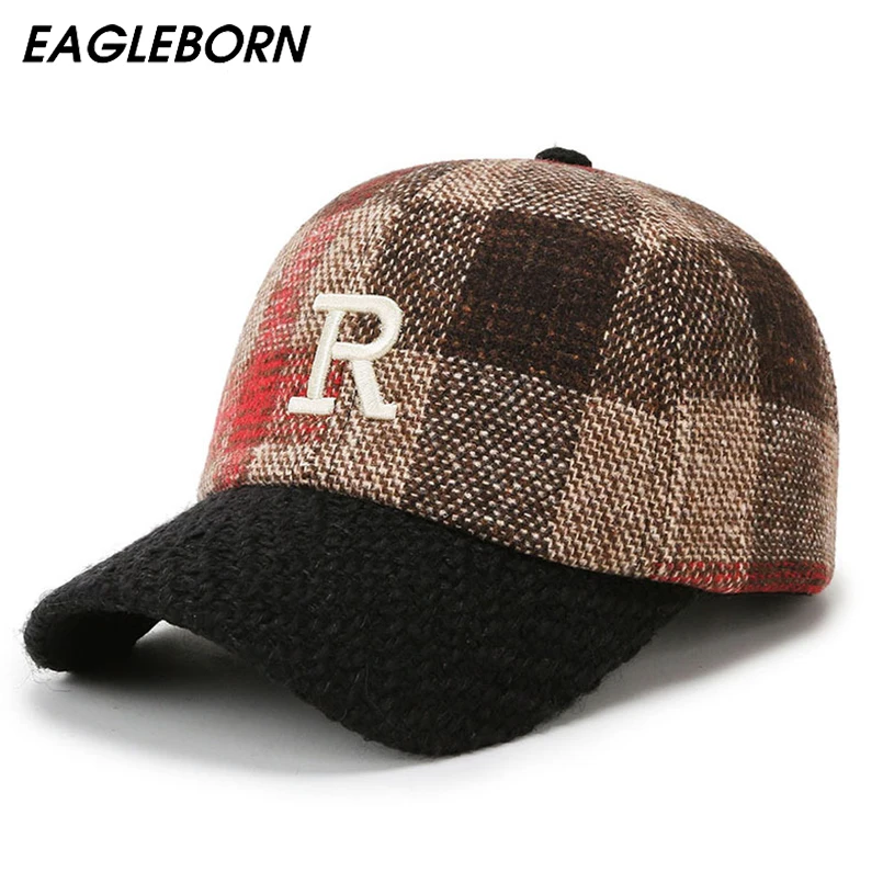 Fashion Square Lattice Embroidery R Letter Baseball Cap Women Fashion Hat Winter Baseball Cap Casual High Quality Baseball Cap
Fashion Square Lattice Embroidery R Letter Baseball Cap Women Fashion Hat Winter Baseball Cap Casual High Quality Baseball Cap
