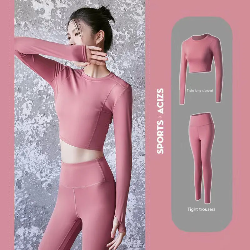 Women Yoga Set Sport Suit Gymwear Workout Clothes Long Sleeve Gym Crop Top High Waist Leggings Fitness Sports Wear
Women Yoga Set Sport Suit Gymwear Workout Clothes Long Sleeve Gym Crop Top High Waist Leggings Fitness Sports Wear