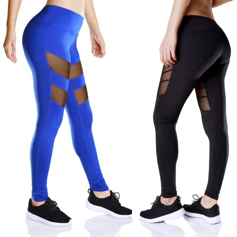 2 шт. фитнес бренд power Flex Yoga брюки леггинсы сексуальные прозрачные женские с