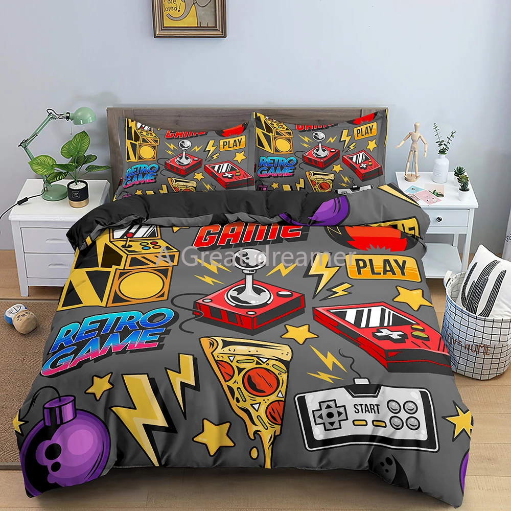 3D Game Duvet Cover Cartoon Gamer Bedding Sets Kids Boys Girls Bed Set Gamepad Quilt 2/3 Pcs Comforter Covers King Queen Single
3D Game Duvet Cover Cartoon Gamer Bedding Sets Kids Boys Girls Bed Set Gamepad Quilt 2/3 Pcs Comforter Covers King Queen Single