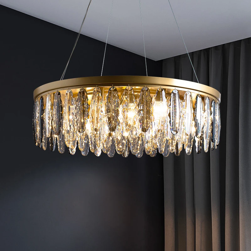 Modern living room chandeliers round gold hanging lamp rectangle kitchen fixture crystal chandelier for bedroom indoor lighting
Modern living room chandeliers round gold hanging lamp rectangle kitchen fixture crystal chandelier for bedroom indoor lighting