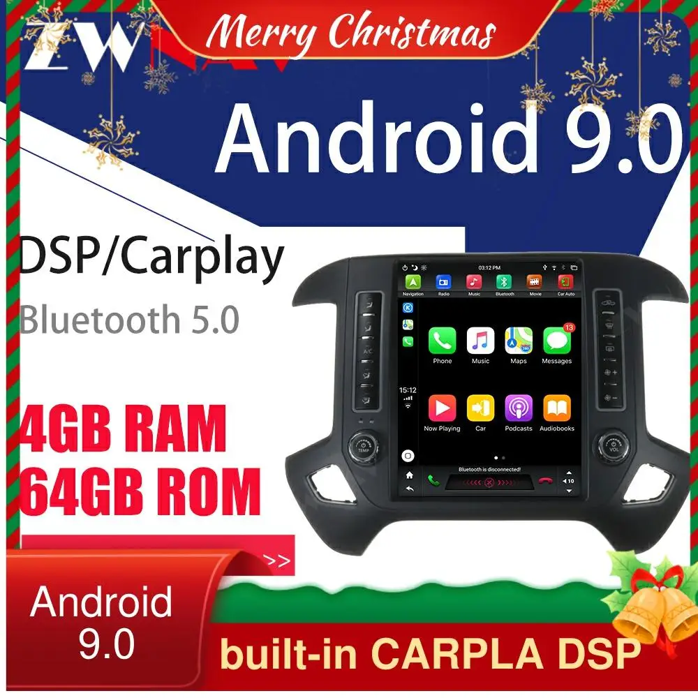 For Chevrolet Silverado GMC 2014+ Vertical Screen Tesla Style 12.1'' 1Din Android 9 Navigation Car Radio px6 carplay
For Chevrolet Silverado GMC 2014+ Vertical Screen Tesla Style 12.1'' 1Din Android 9 Navigation Car Radio px6 carplay
