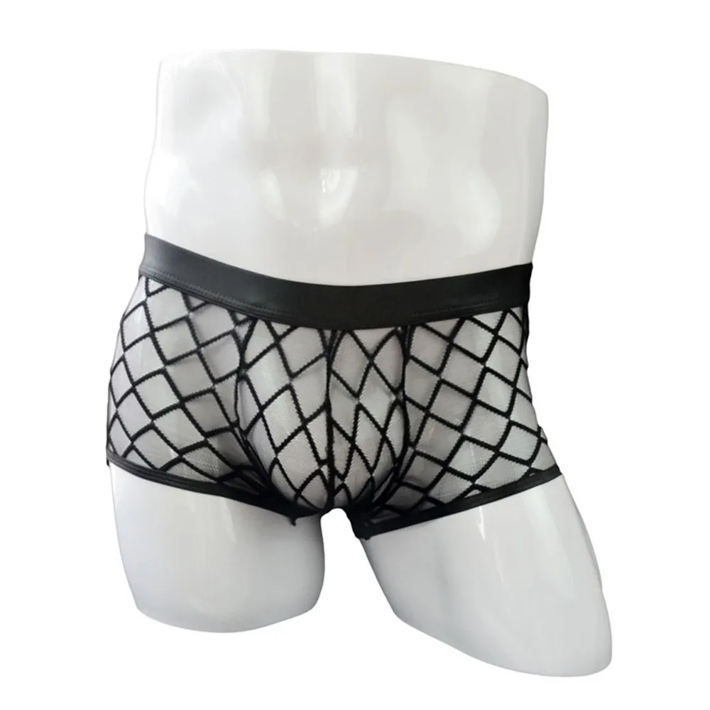 Men Sexy Grid Boxershorts Lingerie Sleep Bottoms Breathable Mesh U Convex Pouch Panties Transparent Low-Waist Boxer Shorts
Men Sexy Grid Boxershorts Lingerie Sleep Bottoms Breathable Mesh U Convex Pouch Panties Transparent Low-Waist Boxer Shorts