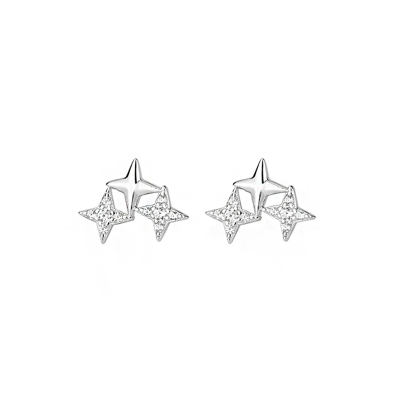 S999 Sterling Silver High-Grade Star Ear Studs Women's New Summer 2021
S999 Sterling Silver High-Grade Star Ear Studs Women's New Summer 2021