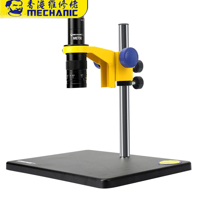 MECHANIC Monocular Microscrope MC75L-B3 Single Cylinder Design 0.7-4.5X Continuous Zoom Parallel Beam System with LED Light
MECHANIC Monocular Microscrope MC75L-B3 Single Cylinder Design 0.7-4.5X Continuous Zoom Parallel Beam System with LED Light