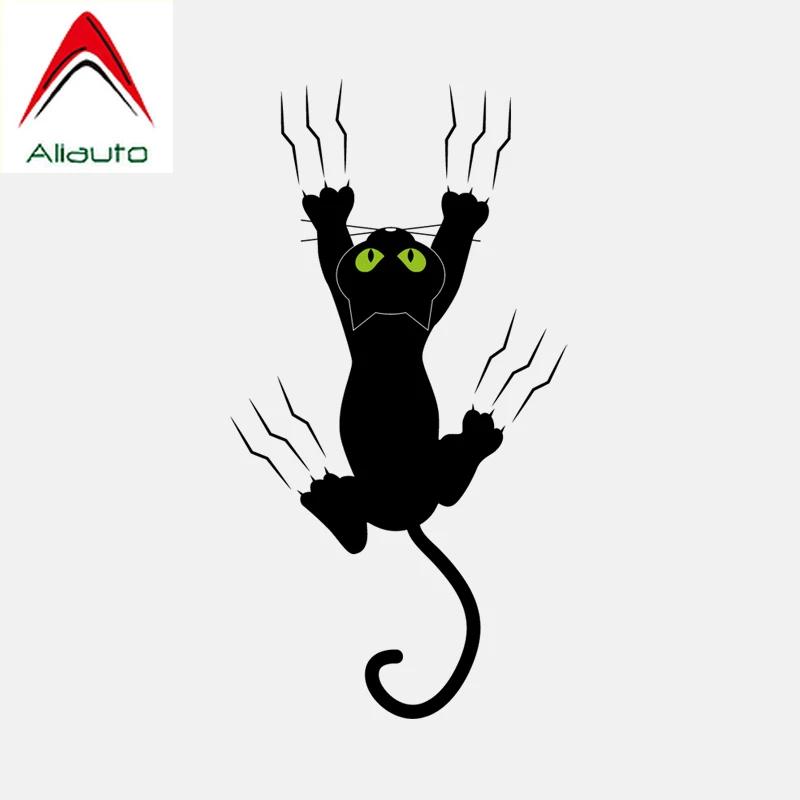 Aliauto забавная Автомобильная наклейка Crazy Cat Claw ПВХ для Mercedes Honda Toyota Volkswagen Renault Opel Seat