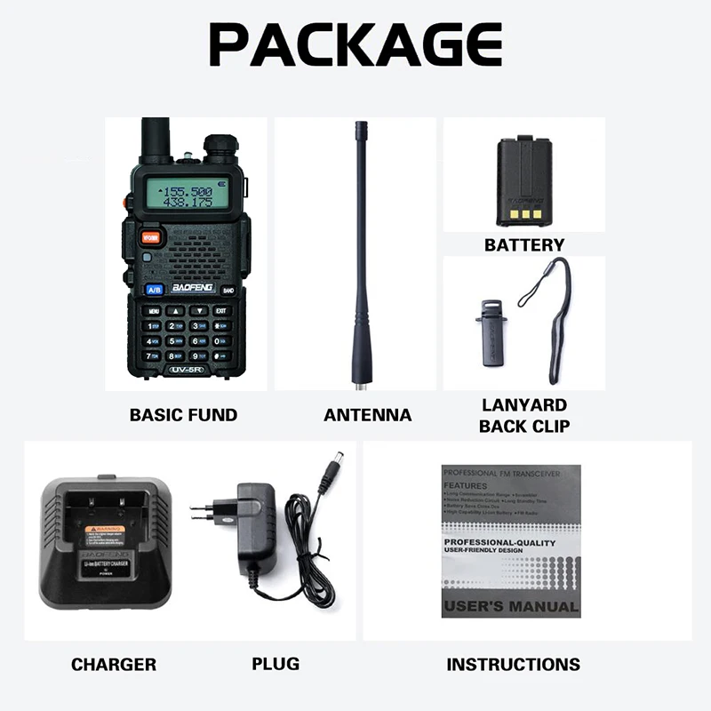 Real 8W Baofeng UV5R Walkie Talkie PTT 10Km Cb Ham Two-Way Radio Vhf Uhf Dual Band Hunting Uv 5r Portable Transceiver Amateur
Real 8W Baofeng UV5R Walkie Talkie PTT 10Km Cb Ham Two-Way Radio Vhf Uhf Dual Band Hunting Uv 5r Portable Transceiver Amateur