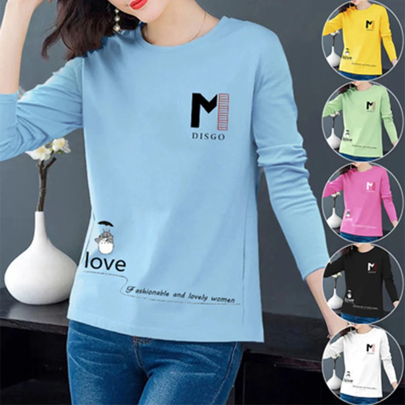 2021оп ђболка овеѬсайзAutumncartoon long-sleeved T-shirt women's Korean version of the hot style fashion all-match bottoming
2021оп ђболка овеѬсайзAutumncartoon long-sleeved T-shirt women's Korean version of the hot style fashion all-match bottoming