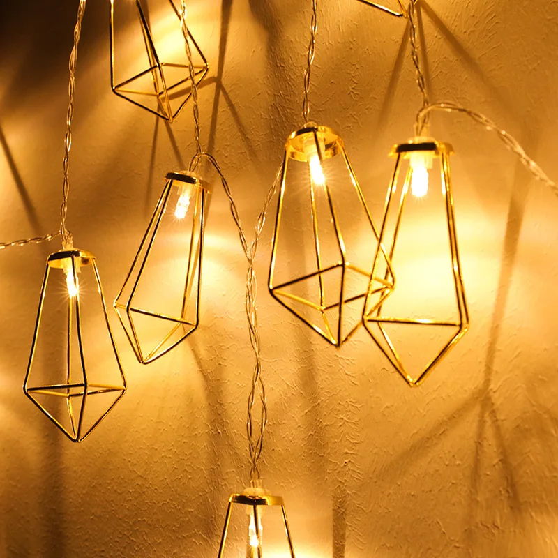 Rose Gold LED Diamond Fairy String Light Retro Iron Metal Party Wedding Christmas Home Decoration Lantern String Lamp
Rose Gold LED Diamond Fairy String Light Retro Iron Metal Party Wedding Christmas Home Decoration Lantern String Lamp