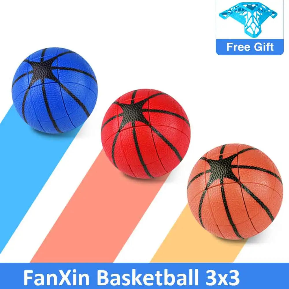 

New Basketball Magic Ball Cube antistress fidget toys 3x3x3 Stickerless cubo magico Puzzle Educational brain teaser for Children