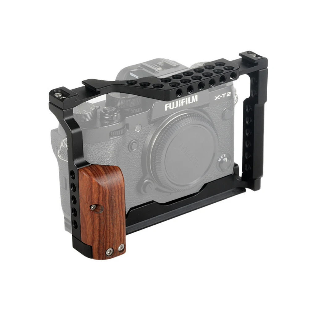 KIMRIG XT-3 XT-2 Camera Cage With Double Cold Hot shoe Mounts For FUJIFILM XT-3 XT-2 DSLR Cameras
KIMRIG XT-3 XT-2 Camera Cage With Double Cold Hot shoe Mounts For FUJIFILM XT-3 XT-2 DSLR Cameras
