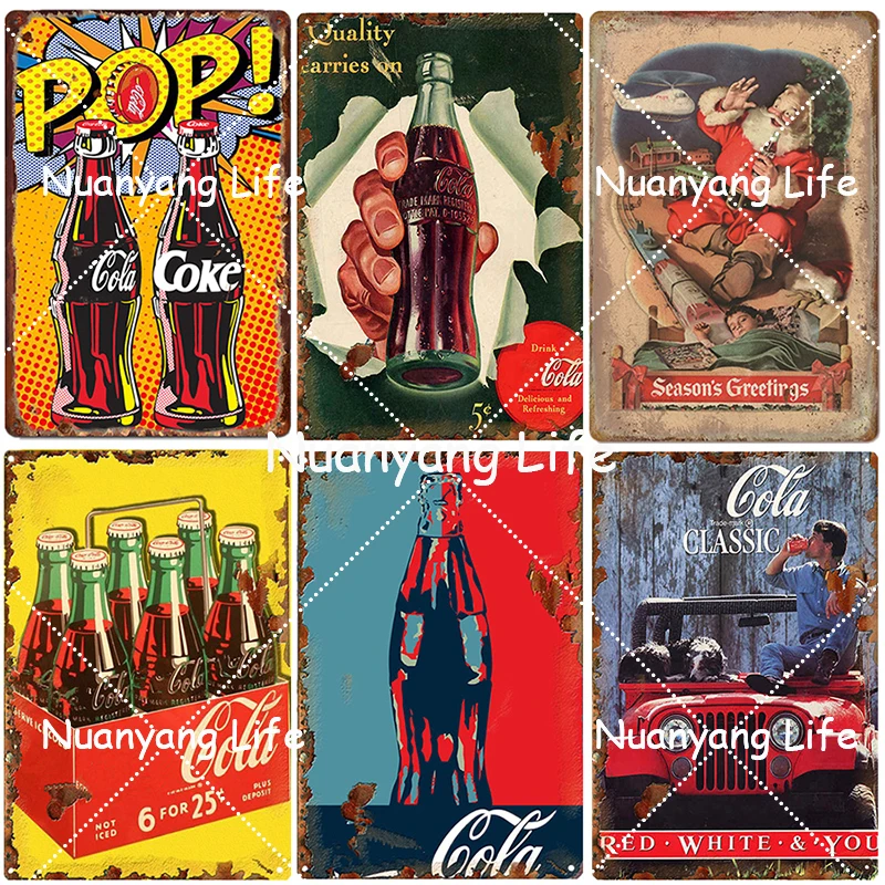 Cool Cola Tin Sign Metal Poster Vintage Decor Coke Tinplate Plaques Wall Decoration for Bar Cafe Restaurant Iron Painti
Cool Cola Tin Sign Metal Poster Vintage Decor Coke Tinplate Plaques Wall Decoration for Bar Cafe Restaurant Iron Painti