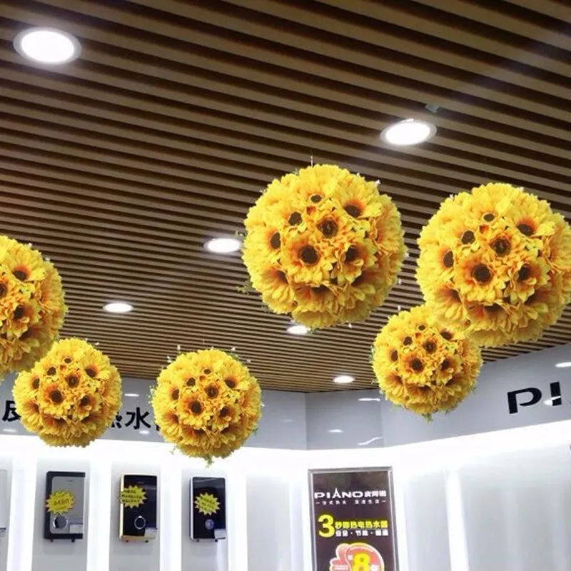 20CM Dia Yellow Sunflower Kissing Ball Ceiling Hanging Artificial Flower Ball For Children's Day Kindergarten Room DIY Supplies
20CM Dia Yellow Sunflower Kissing Ball Ceiling Hanging Artificial Flower Ball For Children's Day Kindergarten Room DIY Supplies