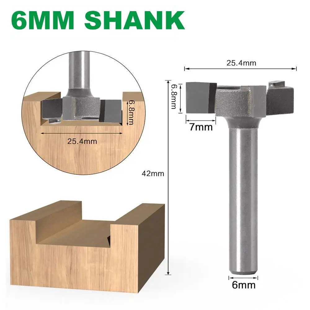 CNC Spoilboard Surfacing Bit 1/4", 6mm Shank Carbide Tipped Slab Flattening Planing Bits Woodworking Engraving Cutting Tools
CNC Spoilboard Surfacing Bit 1/4", 6mm Shank Carbide Tipped Slab Flattening Planing Bits Woodworking Engraving Cutting Tools