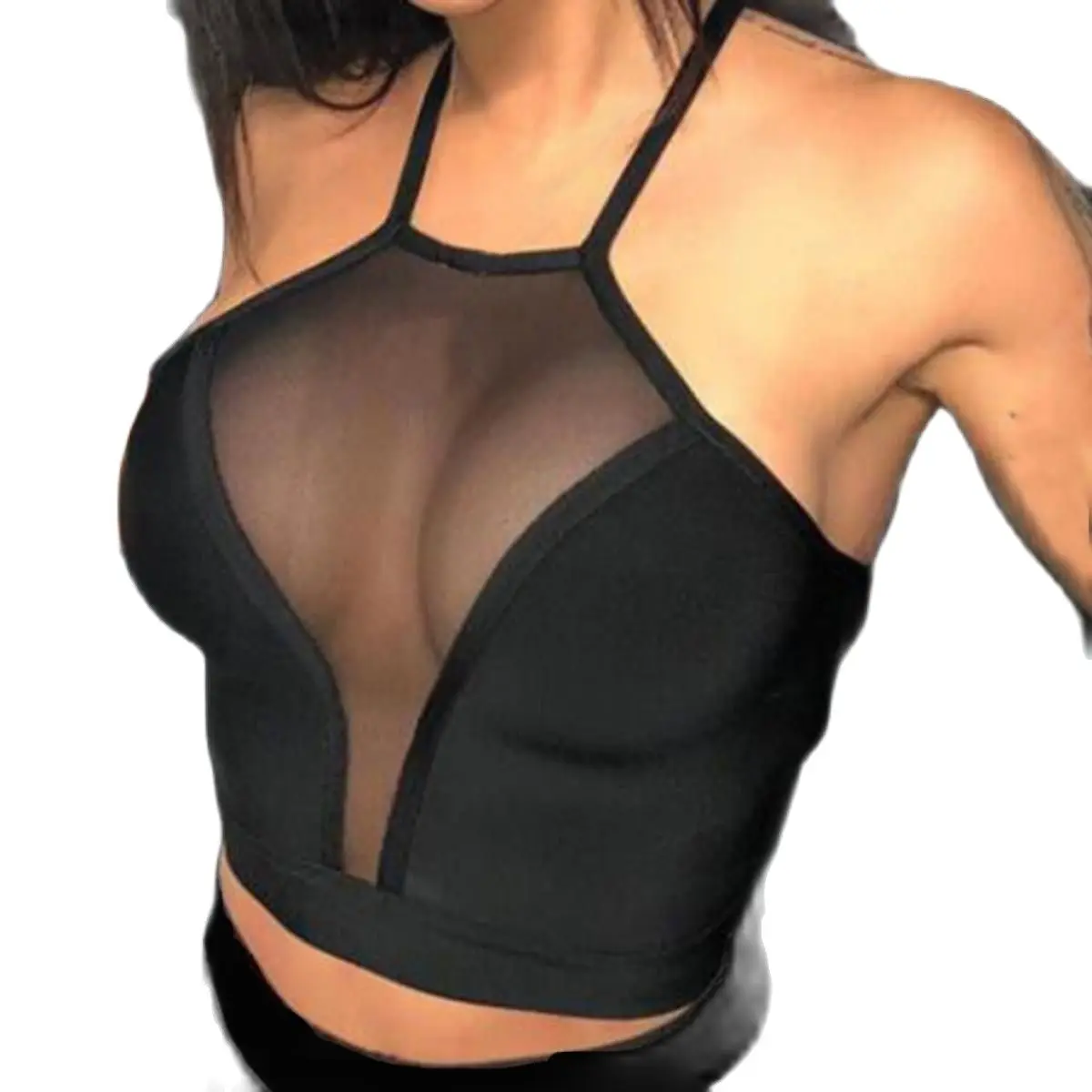 See Through Summer Ladies Small Vest Cross Halter Neck Strap Printing Triangle Black Small Vest Sling Tube Top Backless Vest2021
See Through Summer Ladies Small Vest Cross Halter Neck Strap Printing Triangle Black Small Vest Sling Tube Top Backless Vest2021