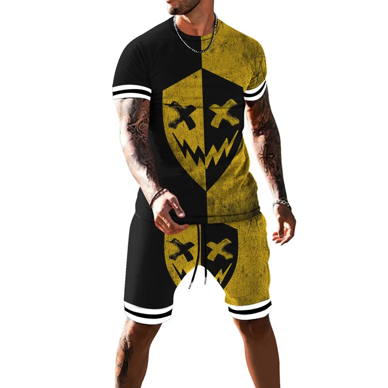 Men's Graffiti Printed Sports Suit T-Shirt and Shorts Sportswear Outdoor Beach Fitness Running Uniform 5XL
Men's Graffiti Printed Sports Suit T-Shirt and Shorts Sportswear Outdoor Beach Fitness Running Uniform 5XL