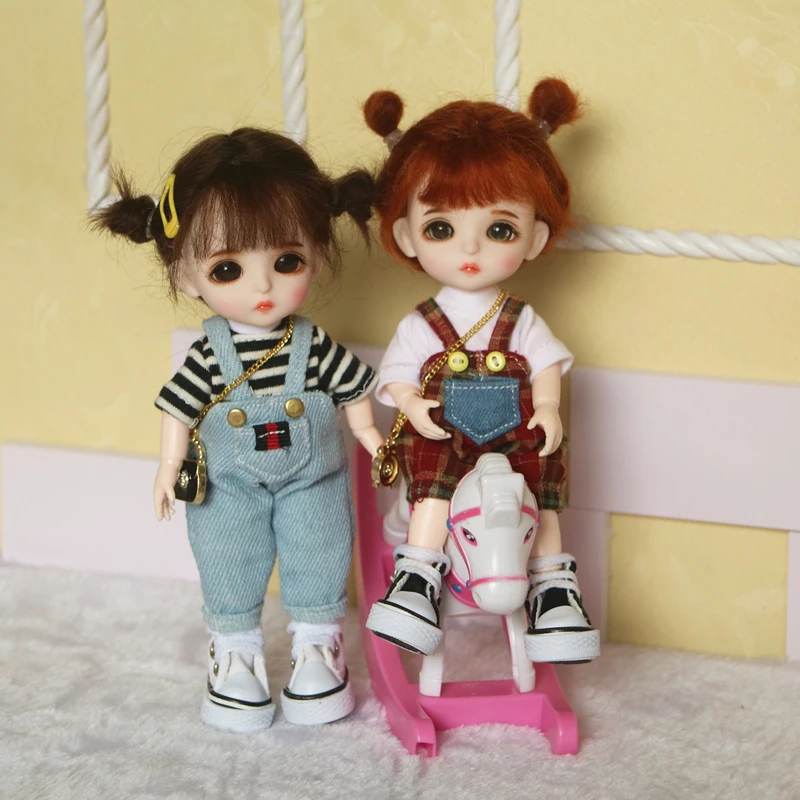 1/8 Scale BJD 16cm Super Cute Dress Up Doll OB11 Joints Body Figures Hand Makeup Mini Princess Dolls Model Toys Gift For Girls
1/8 Scale BJD 16cm Super Cute Dress Up Doll OB11 Joints Body Figures Hand Makeup Mini Princess Dolls Model Toys Gift For Girls