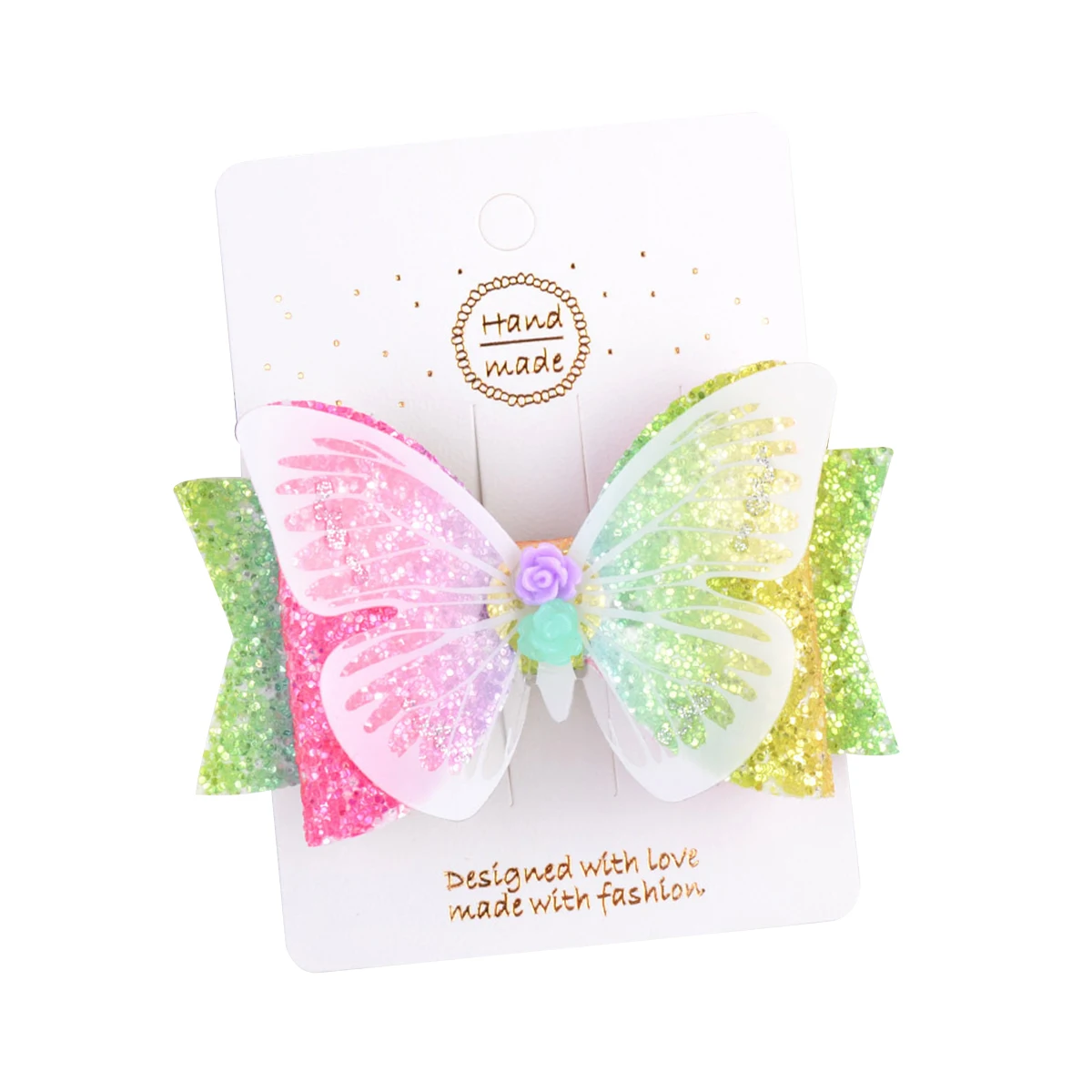 

Toddler Baby Girls Glitter Hair Bows, Sparkly Butterfly Hair Barrettes Alligator Clips Birthday Party Favors Hair Pin