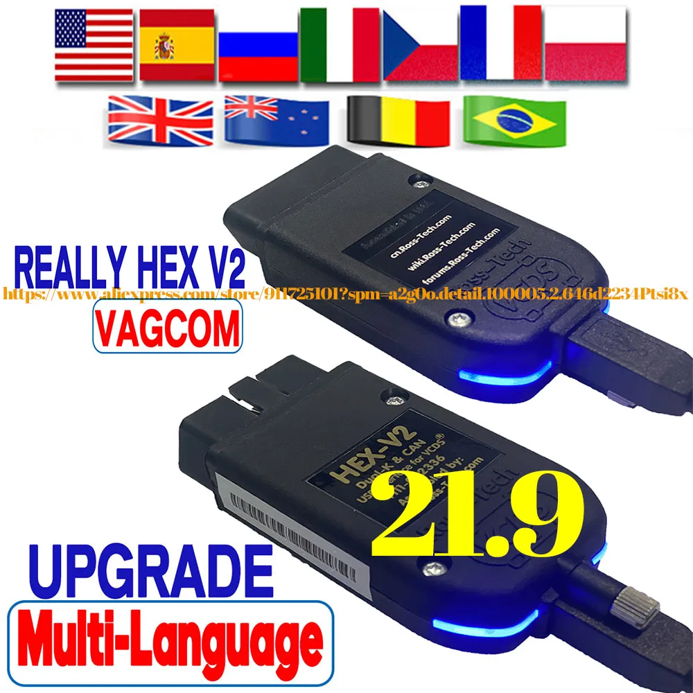 2021 реально HEX-V2 VAG COM 21,9 VAGCOM 21,3 VCDSc HEX V2 USB интерфейс для VW AUDI Skoda Seat Unlimited VIN для 1996-2021
2021 реально HEX-V2 VAG COM 21,9 VAGCOM 21,3 VCDSc HEX V2 USB интерфейс для VW AUDI Skoda Seat Unlimited VIN для 1996-2021