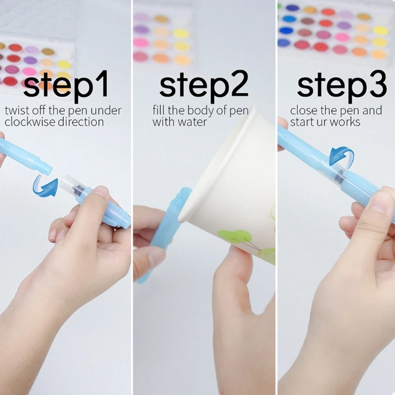 6pcs Watercolor Paint Brushes Water Pen Set for Drawing Painting Calligraphy Professional Art Supplies for Kids and Adults
6pcs Watercolor Paint Brushes Water Pen Set for Drawing Painting Calligraphy Professional Art Supplies for Kids and Adults