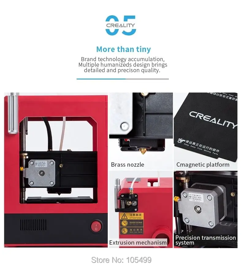 For kids education New arrival impresora 3d one touch printing FDM desktop Creality CR-100 3d printer
For kids education New arrival impresora 3d one touch printing FDM desktop Creality CR-100 3d printer
