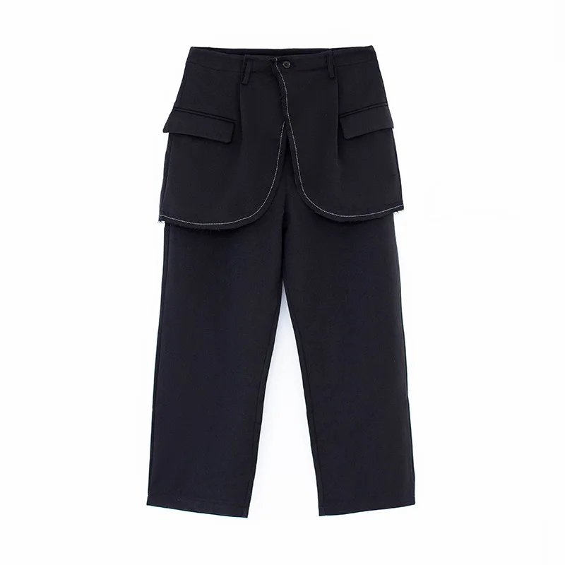 GVUW High Elastic Waist personality patchwork Trousers New Loose Fit Pants Women Fashion Tide Spring summer 2021 20D1590
GVUW High Elastic Waist personality patchwork Trousers New Loose Fit Pants Women Fashion Tide Spring summer 2021 20D1590