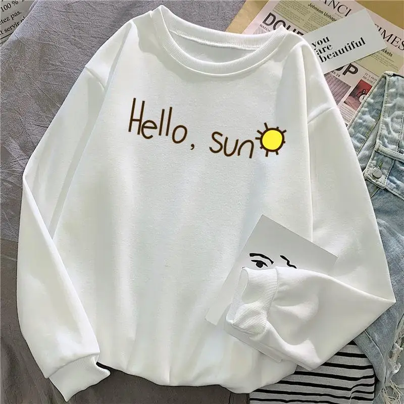 Long Sleeve T-shirts Spring Women O-neck Printed Korean Loose 2XL Harajuku All-match Simple Students Casual BF Womens All-match
Long Sleeve T-shirts Spring Women O-neck Printed Korean Loose 2XL Harajuku All-match Simple Students Casual BF Womens All-match