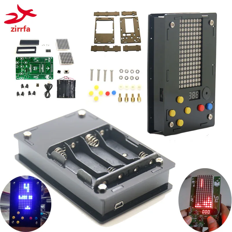 Electronic DIY Kit 8x16 Dot matrix game machine for Tetris/Snake/Shot/Racing Diy Kit Electronic
Electronic DIY Kit 8x16 Dot matrix game machine for Tetris/Snake/Shot/Racing Diy Kit Electronic
