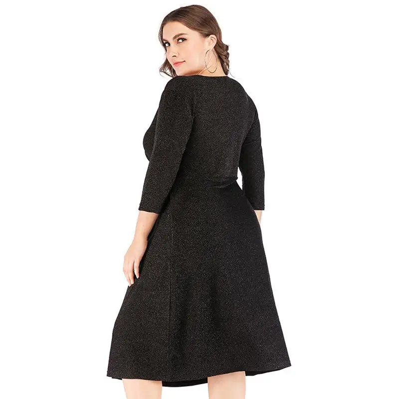 5XL 6XL Sexy party night dress v-neck shiny evening women dress big size vestidos 2019 autumn winter plus size dress slim waist
5XL 6XL Sexy party night dress v-neck shiny evening women dress big size vestidos 2019 autumn winter plus size dress slim waist