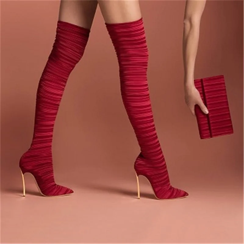 High tube over knee boots over knee boots women's shoes large elastic cloth women's autumn and winter leather boots
High tube over knee boots over knee boots women's shoes large elastic cloth women's autumn and winter leather boots