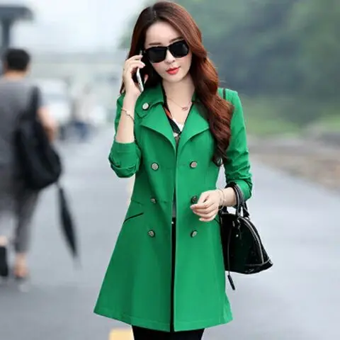 High Quality Autumn New High Fashion Brand Woman Classic Double Breasted Trench Waterproof Raincoat Business Outerwear Coat W117
High Quality Autumn New High Fashion Brand Woman Classic Double Breasted Trench Waterproof Raincoat Business Outerwear Coat W117