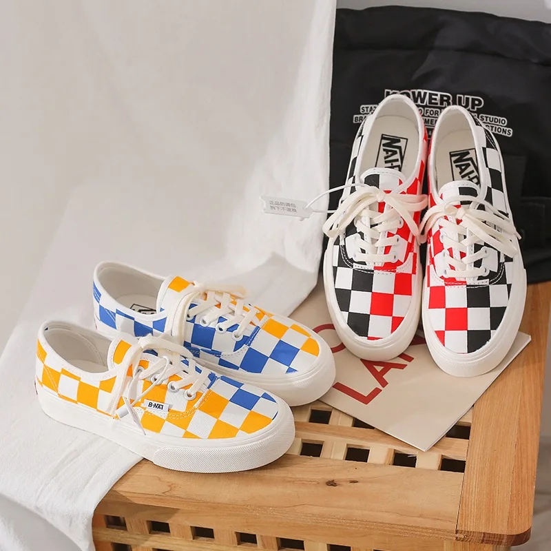 New Arrival Women's Board Shoes for Summer Assorted Colors Checkerboard Pattern Cavans Shoes Versatile Girl's Casual Shoes
New Arrival Women's Board Shoes for Summer Assorted Colors Checkerboard Pattern Cavans Shoes Versatile Girl's Casual Shoes