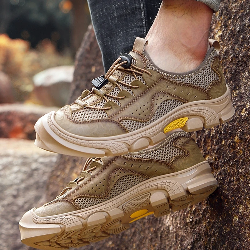 2022 Large Size Men's Shoes Spring And Summer Breathable Mesh Casual Shoes Leather Soft Bottom Non-slip Outdoor Hiking Shoes
2022 Large Size Men's Shoes Spring And Summer Breathable Mesh Casual Shoes Leather Soft Bottom Non-slip Outdoor Hiking Shoes