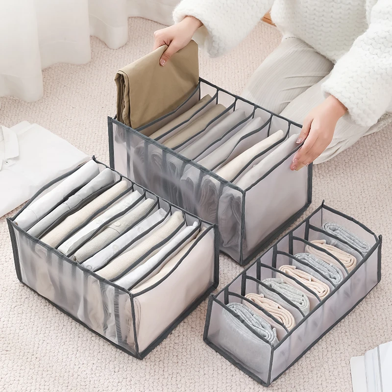 7 Grids Jeans Storage Organizer for Clothes Closet Organizer Drawer Foldable Separation Socks Bra pants Storage Box
7 Grids Jeans Storage Organizer for Clothes Closet Organizer Drawer Foldable Separation Socks Bra pants Storage Box