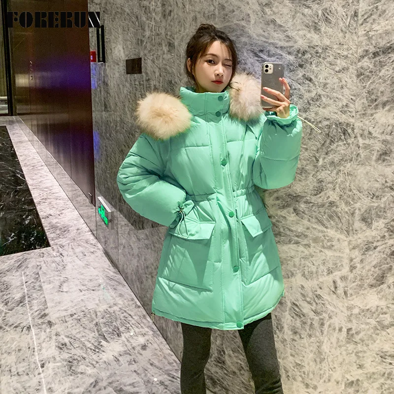 FORERUN/зимнее длинное пальто; Стильная теплая парка с меховым капюшоном и зауженной талией на хлопковой подкладке; Модные куртки-пуховики в ко... 
FORERUN/зимнее длинное пальто; Стильная теплая парка с меховым капюшоном и зауженной талией на хлопковой подкладке; Модные куртки-пуховики в ко...