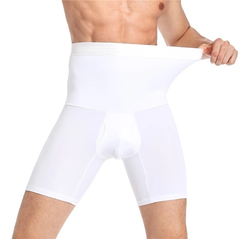 

Men Control Panties Boxer Briefs Slimming High Waist Trainer Bodysuit Contour Body Shaper Compression Slim Fit Underpants New