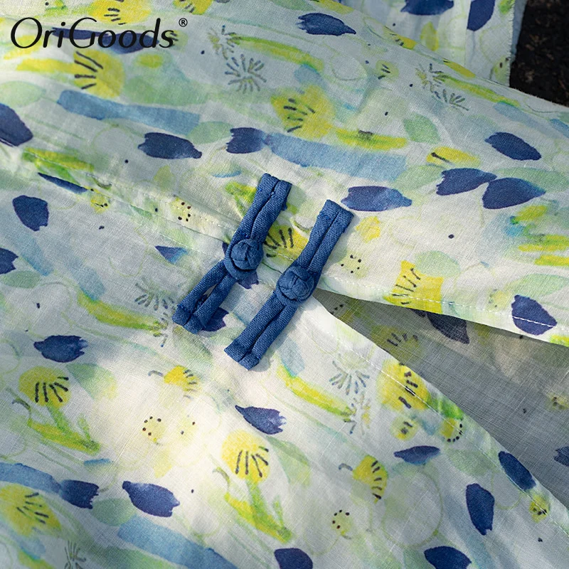 OriGoods Ramie Print Long Blouse Women Chinese style Ramie Blouse Shirt Ramie Summer Long Blouse Kawaii Cute Printed Tops E010
OriGoods Ramie Print Long Blouse Women Chinese style Ramie Blouse Shirt Ramie Summer Long Blouse Kawaii Cute Printed Tops E010