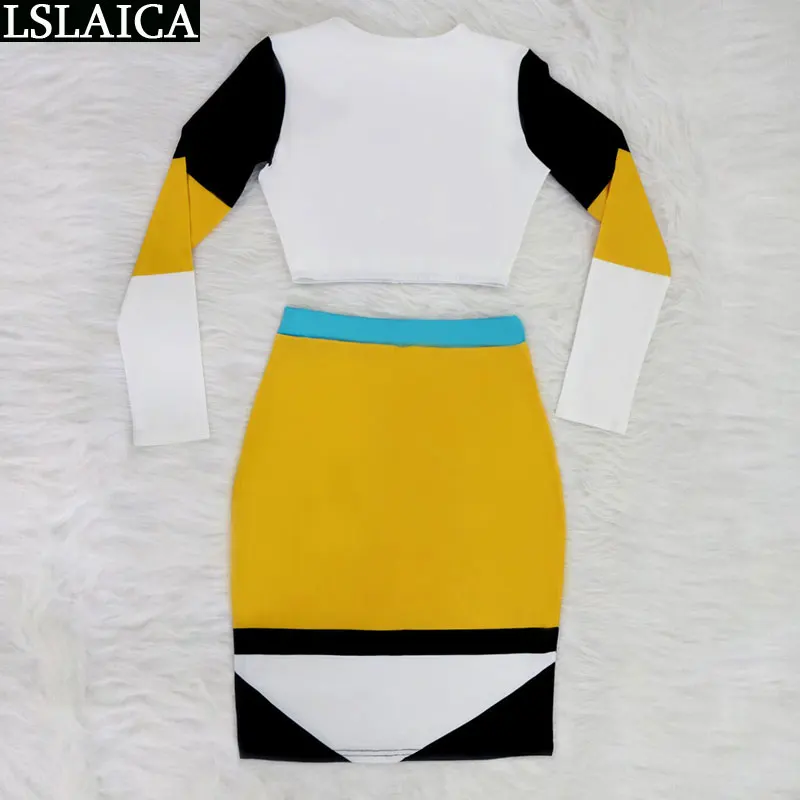 New two piece set top and skirts hit color patchwork long sleeve fashion casual two piece set office party sexy two piece ladies
New two piece set top and skirts hit color patchwork long sleeve fashion casual two piece set office party sexy two piece ladies