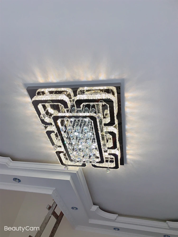 Modern Crystal Ceiling Lights Silver Ceiling Light Bedroom Led Ceiling Lamps Dining Crystal Fixtures Kitchen Living Room Luxury
Modern Crystal Ceiling Lights Silver Ceiling Light Bedroom Led Ceiling Lamps Dining Crystal Fixtures Kitchen Living Room Luxury