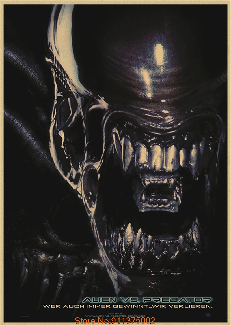 Постер "Alien vs Predator" в стиле ретро
Постер "Alien vs Predator" в стиле ретро