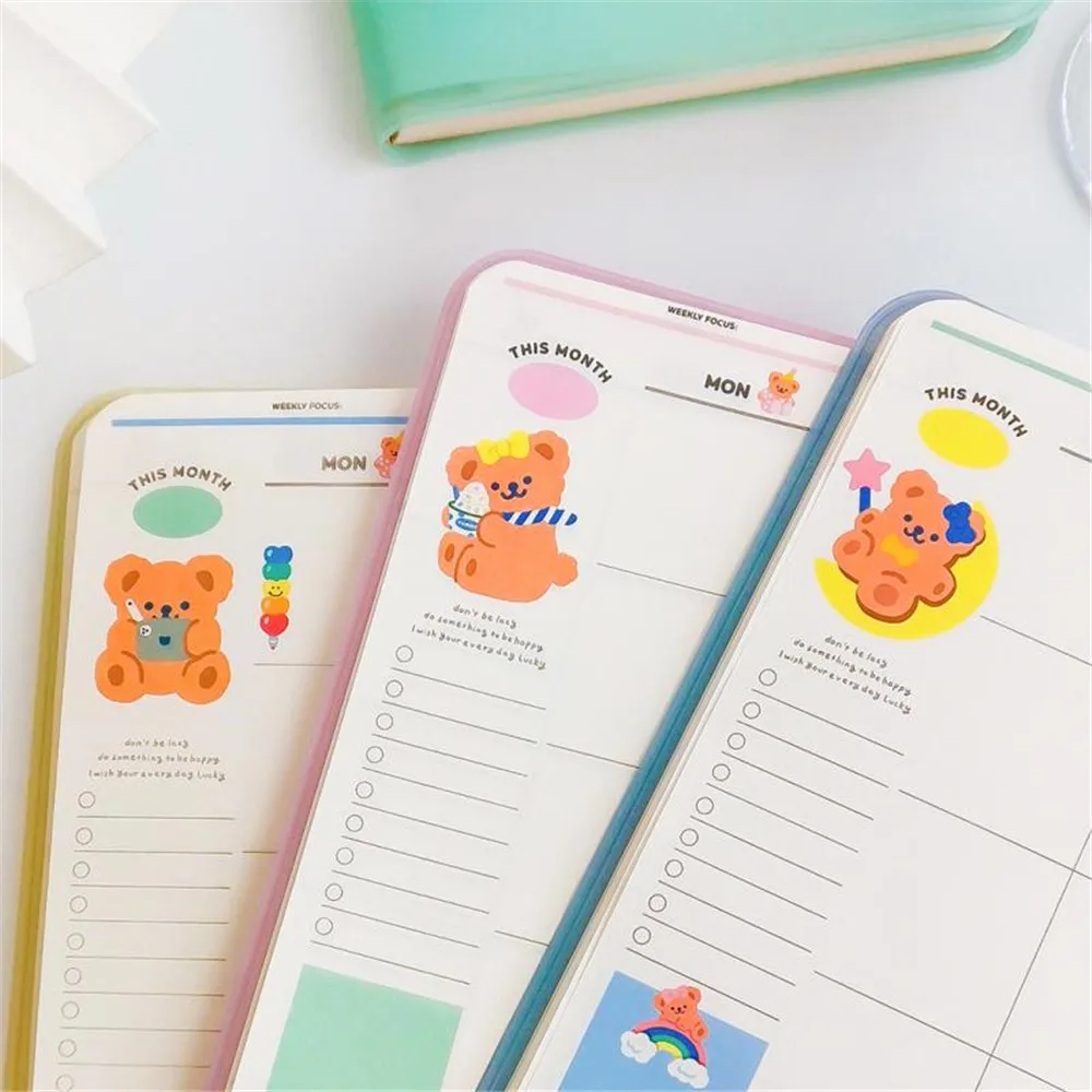 Cute Bear Notebook Kawaii Journal Agenda Diary Weekly Monthly Schedule Planner Sketch Gift Book School Japanese Stationery
Cute Bear Notebook Kawaii Journal Agenda Diary Weekly Monthly Schedule Planner Sketch Gift Book School Japanese Stationery