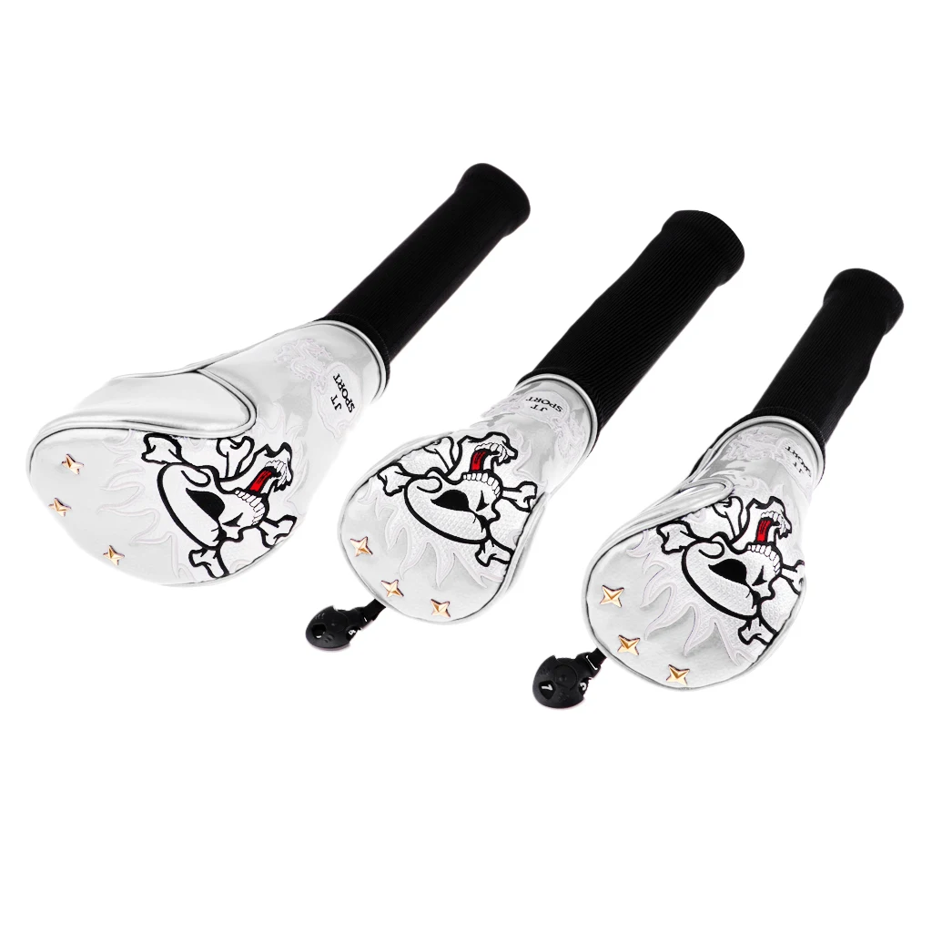 3 Pack PU Durable Lightweight Skull Head Golf Cover Headcover Golf Accessories for Driver Fairway Wood
3 Pack PU Durable Lightweight Skull Head Golf Cover Headcover Golf Accessories for Driver Fairway Wood