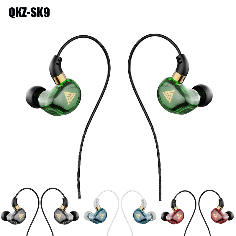 

QKZ SK9 Wired Headphones HIFI Bass Stereo Sound Sport Earbud Headset With Microphone Earphones Subwoofer