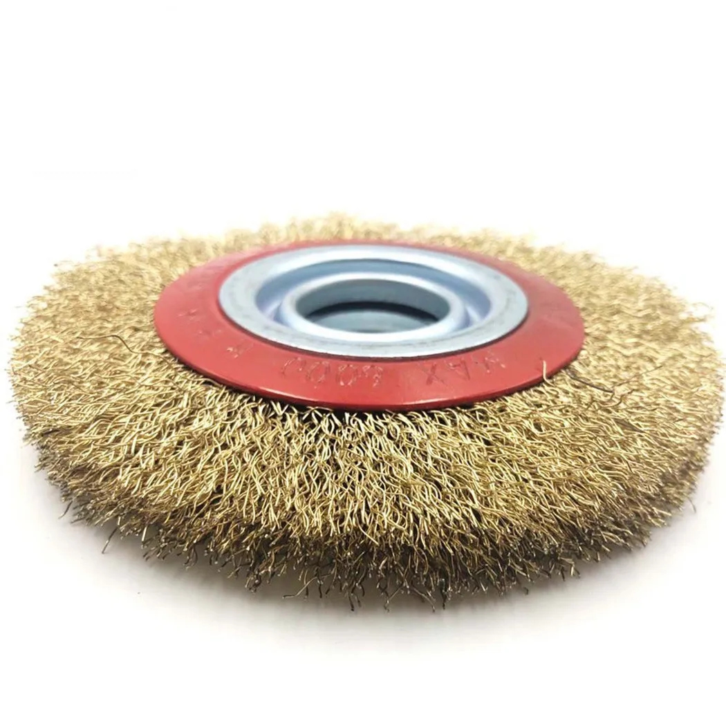 6 Inch Steel Wire Brush 150mm Steel Wire Wheel Brass Plated Steel Wire Brush For Metal And Stone Working
6 Inch Steel Wire Brush 150mm Steel Wire Wheel Brass Plated Steel Wire Brush For Metal And Stone Working
