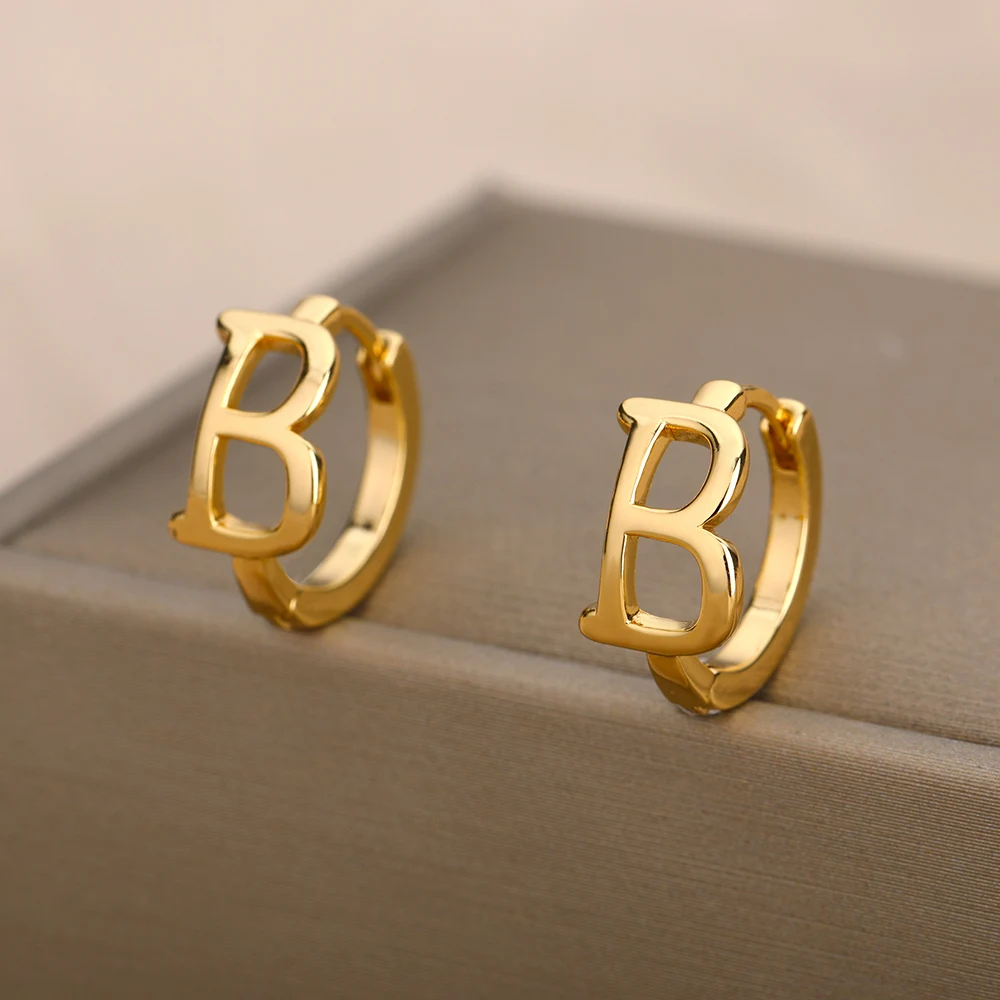 Stainless Steel Initial Letter Earrings For Women Plated Hollow A-Z Alphabet Piercing Ear Cuff Jewelry Accessories Gift
Stainless Steel Initial Letter Earrings For Women Plated Hollow A-Z Alphabet Piercing Ear Cuff Jewelry Accessories Gift
