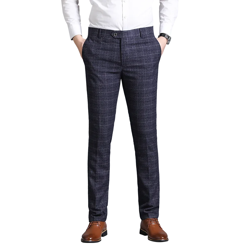 High Quality Suit Pants Men Business Casual Wedding Long Trousers Man England Stly Plaid Office Formal Pants Brand Men Clothing
High Quality Suit Pants Men Business Casual Wedding Long Trousers Man England Stly Plaid Office Formal Pants Brand Men Clothing