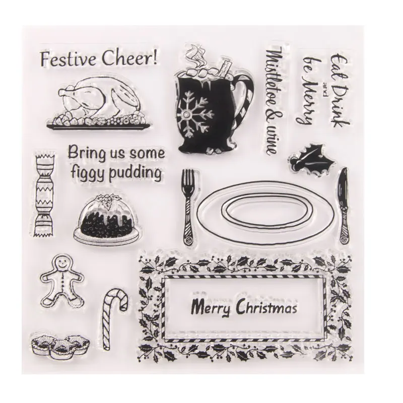 2021 NEW Transparent Stamp Merry Christmas Festive Humbeurger Tableware Drinking Cheer DIY Handcrafts Scrapbooking Paper Stencil
2021 NEW Transparent Stamp Merry Christmas Festive Humbeurger Tableware Drinking Cheer DIY Handcrafts Scrapbooking Paper Stencil