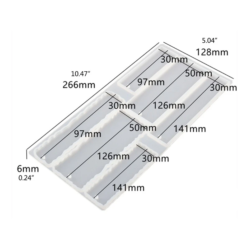Irregular Rectangular Bookmark Epoxy Resin Mold Hanging Tag Pendant Silicone Mould DIY Crafts Jewelry Casting Tools
Irregular Rectangular Bookmark Epoxy Resin Mold Hanging Tag Pendant Silicone Mould DIY Crafts Jewelry Casting Tools